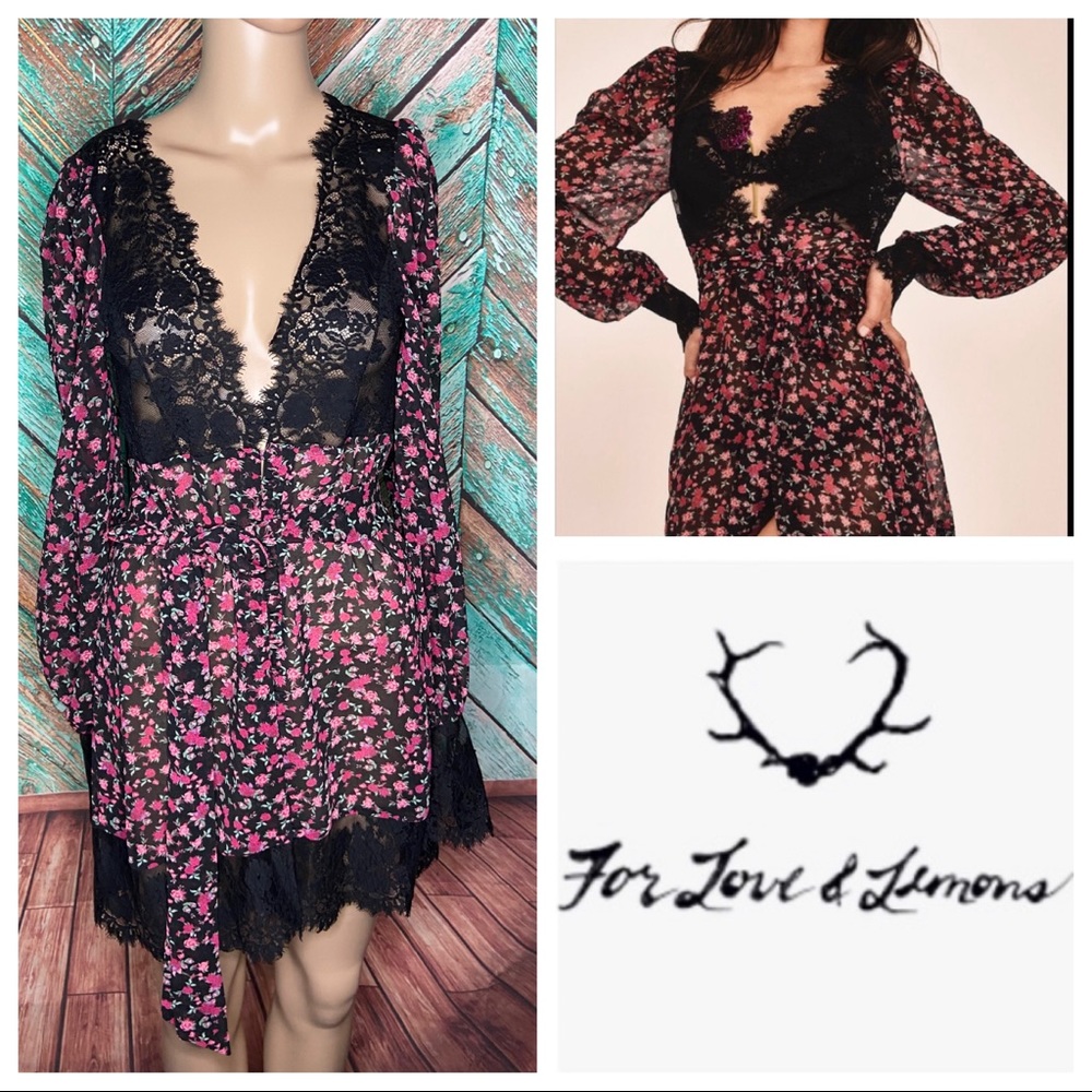 For Love & Lemons Intimates Victoria’s Secret Melrose Floral Robe